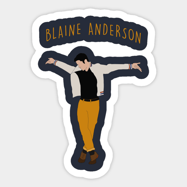 Blaine Anderson Sticker by byebyesally